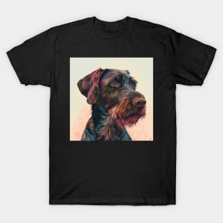 German Shepherd in 70's T-Shirt